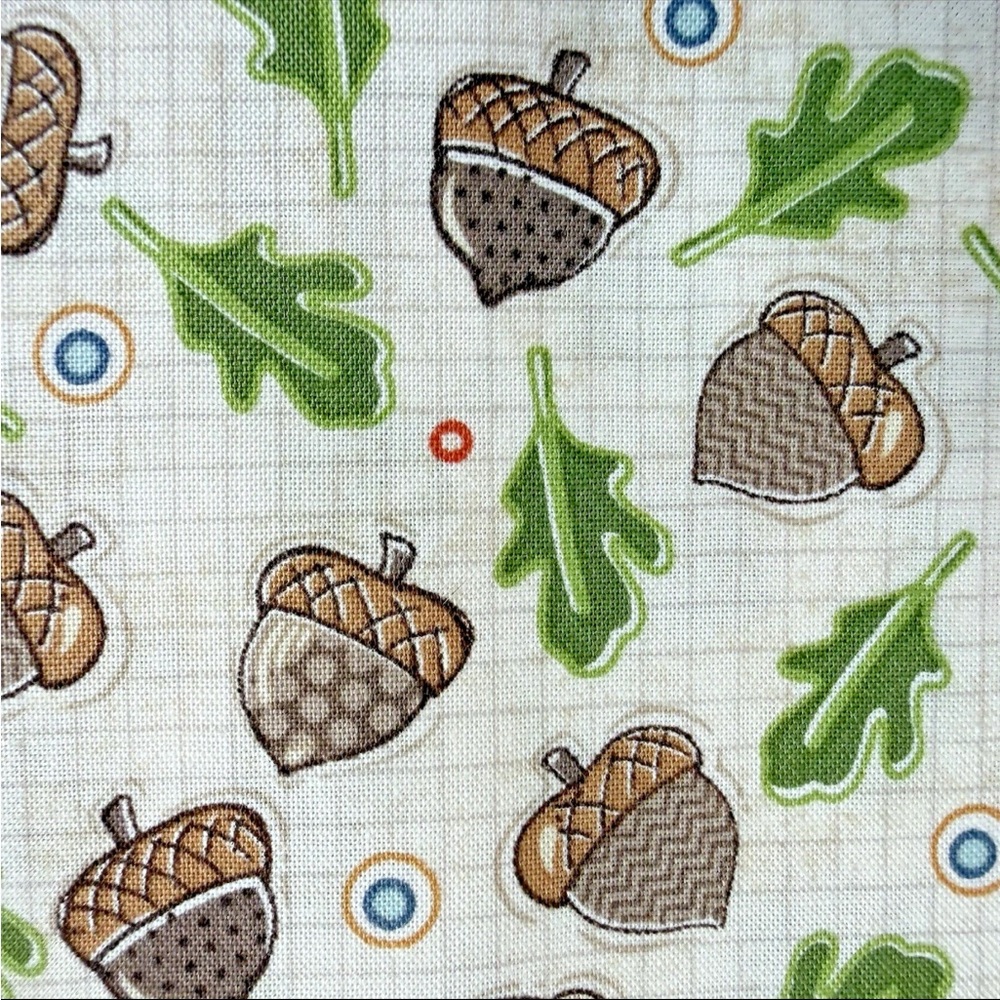 Adorn It Girls Timberland Critters Oak Leaves Acorns Quilting Cotton 1 yard